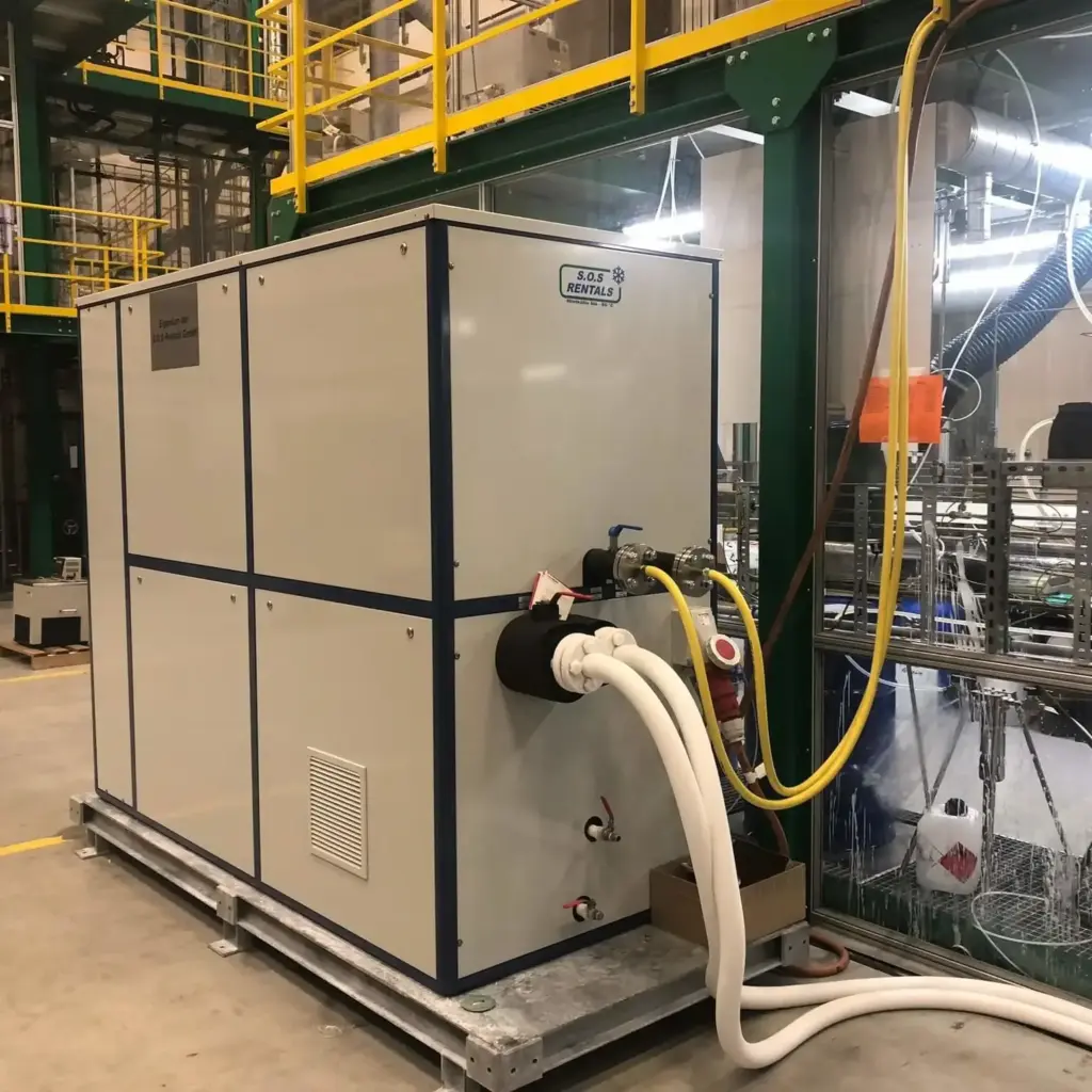 Industrial rental cooling for process and equipment cooling